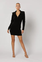 Load image into Gallery viewer, Winona - Cassidy Zip Dress - Black
