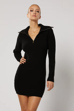 Load image into Gallery viewer, Winona - Cassidy Zip Dress - Black
