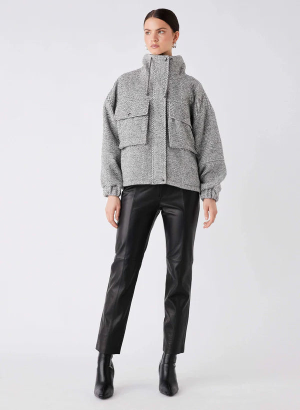 Esmaee - Weekender Jacket - Ash Chevron
