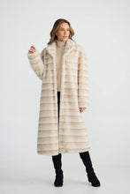 Load image into Gallery viewer, Brave + True - New York Coat - Snow Stripe
