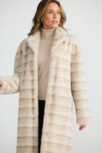 Load image into Gallery viewer, Brave + True - New York Coat - Snow Stripe
