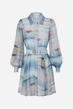 Load image into Gallery viewer, Sofia Irina - Mini Shirt Dress - Light Blue Ocean
