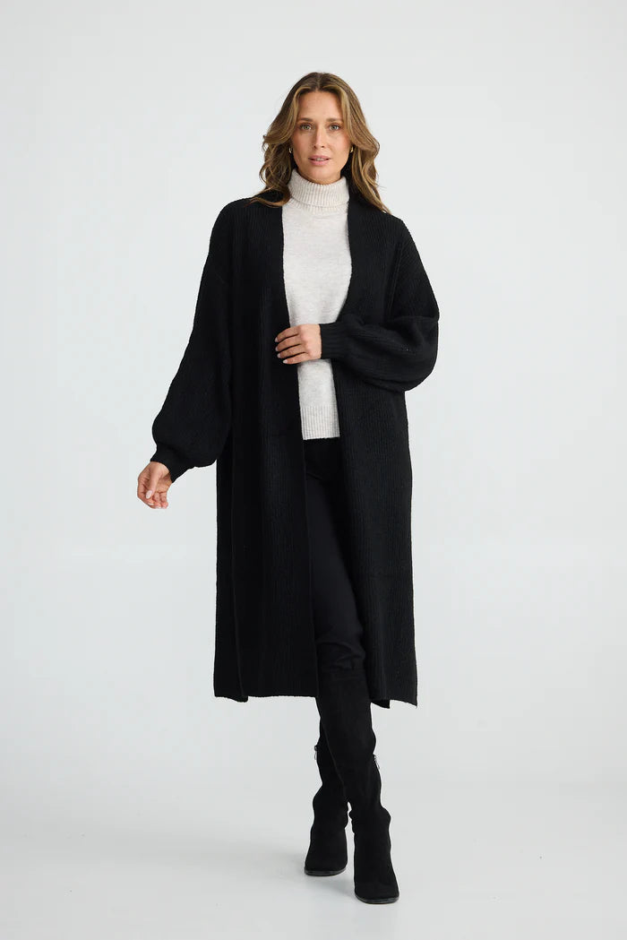 Brave + True - Bentley Long Cardigan - Black
