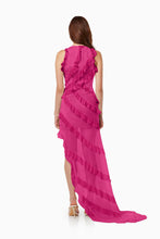 Load image into Gallery viewer, Elliatt - Debra Textured Draped Sheer Gown - Pink
