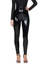 Load image into Gallery viewer, Nookie - Black Shiny Viktoria Pants
