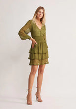 Load image into Gallery viewer, MOS The Label - Abloom Mini Dress - Olive
