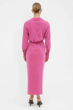 Load image into Gallery viewer, Sovere - Atone Midi Shirt Dress - Magenta

