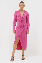 Load image into Gallery viewer, Sovere - Atone Midi Shirt Dress - Magenta
