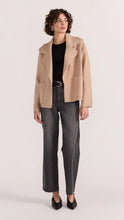 Load image into Gallery viewer, Staple The Label - Aiden Crop Coatigan - Camel
