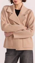 Load image into Gallery viewer, Staple The Label - Aiden Crop Coatigan - Camel
