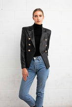 Load image into Gallery viewer, DEA The Label - Claudia Leather Blazer - Black

