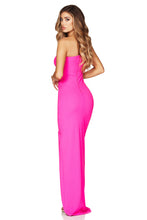 Load image into Gallery viewer, Nookie - Lust One Shoulder Gown - Neon Pink
